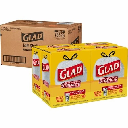 Clorox BAG, TRSH, KITCHN, 13GAL, 100CT, 18PK CLO78526BD